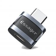 Адаптер Essager Xuankong OTG Micro Female to Type-C male USB 3.0 серый (EZJMC-XL01)