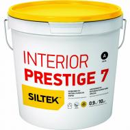 Фарба латексна водоемульсійна Siltek INTERIOR PRESTIGE-7 База А шовковистий мат білий 0,9 л