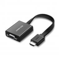Адаптер UGREEN MM103 HDMI to VGA + 3.5mm + micro-USB Power Port Converter Black (40248) 0,25 м black (40248)