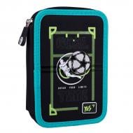 Пенал двойной HP-01 Football Game YES зеленый