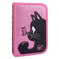 Пенал одинарний без клапана HP-02 Cat Dreamer YES сірий