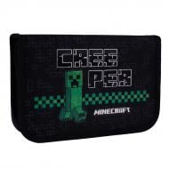Пенал одинарный с двумя клапанами HP-04 Minecraft Time YES черный