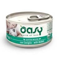 Корм вологий для котів OASY паштет з кроликом 85 г