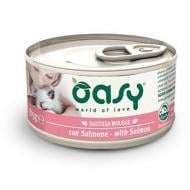 Корм влажный для котов OASY паштет с лососем 1 кг