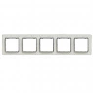 Рамка п'ятимісна Schneider Electric Sedna Elements універсальна біле скло SDD360805