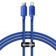 Кабель BASEUS Crystal Shine Series Fast Charging Data Cable Type-C to iP 20 W 1.2 m Blue (CAJY000203) 1,2 м Blue (CAJY000203)