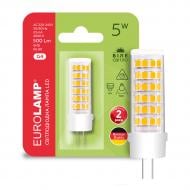 Лампа светодиодная Eurolamp 5 Вт капсульная прозрачная G4 220 В LED-G4-0540(220)