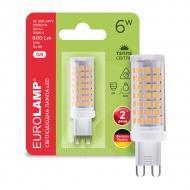 Лампа світлодіодна Eurolamp 6 Вт капсульна прозора G9 220 В LED-G9-0630(220)