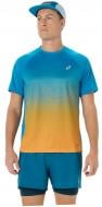Футболка мужская Asics ROAD FADE SS TOP 2011D512-400 р.S голубой