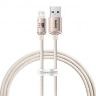 Кабель BASEUS Crystal Shine Series Fast Charging Data Cable USB to iP 2.4 A 1,2 м рожевий (CAJY001104)