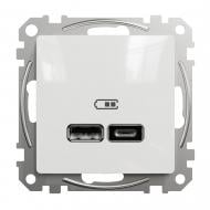 Розетка USB USB Schneider Electric Sedna Design тип A + C 2,4A IP20 белый SDD111402