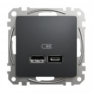 Розетка USB USB Schneider Electric Sedna Design тип A + C 2.4A IP20 черный SDD114402