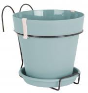 Горшок пластиковый Artevasi Capri круглый 4 л бирюзовый Горшок пластиковый Artevasi Capri круглый 4 л бирюзовый