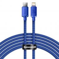 Кабель BASEUS Crystal Shine Series Fast Charging Data Cable Type-C to Type-C 100 W Black 2 м Blue (CAJY000303)