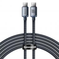 Кабель BASEUS Crystal Shine Series Fast Charging Data Cable USB to Type-C 100W Blue 2 м black (CAJY000701)