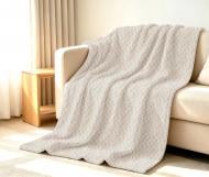 Плед Sherpa Jacquard Boucle 200x220 см айвори La Nuit