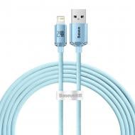 Кабель BASEUS Crystal Shine Series Fast Charging Data Cable USB to iP 2.4A Sky Blue 2 м голубой (CAJY001203)