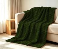 Плед Sherpa Jacquard Boucle 160x200 см зеленый La Nuit