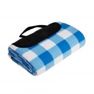 Плед для пикника Picnic 130x180 см белый/голубой Soft Me