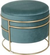 Сундук-пуф Oscar 370х430 мм морская волна/золотой (VWF22A936VA-63)