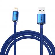 Кабель BASEUS Crystal Shine Series Fast Charging Data Cable USB to iP 2.4A 2 м Blue (CAJY000103)