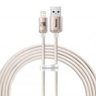 Кабель BASEUS Crystal Shine Series Fast Charging Data Cable USB to iP 2.4A 2 м розовый (CAJY001204)