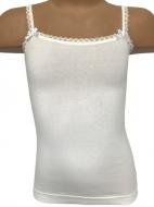 Майка детская для девочекдетские Bibo р.128 белый 33151