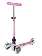 Самокат 3-колесный MICRO Mini Deluxe Foldable Orion Glow LED, складной, до 50 кг. розовый MMD373