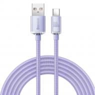 Кабель BASEUS Crystal Shine Series Fast Charging Data Cable USB to Type-C 100W 2 м фіолетовий (CAJY000505)