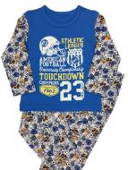 Пижама детская для мальчика Bibo р.122 синий с серым 81002