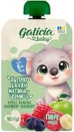 Пюре Galicia из яблок, бананов, малины и черники