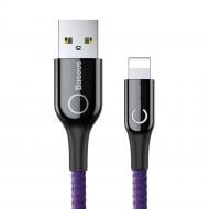 Кабель BASEUS C-shaped Light Intelligent Power-off Cable 2.4A 1 м фиолетовый (CALCD-05)