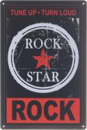 Табличка жестяная печатная Rock star 30x20 см разноцветный Табличка жестяная печатная Rock star 30x20 см разноцветный