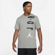 Футболка Jordan M J JDN AIR STRETCH SS CREW CZ8402-091 р.XL серый