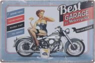 Табличка жестяная печатная Best garage 20x30 см разноцветный Табличка жестяная печатная Best garage 20x30 см разноцветный