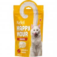Лакомство для котов Reflex Plus Happy Hour с курицей и сыром 60 г Лакомство для котов Reflex Plus Happy Hour с курицей и сыром 60 г