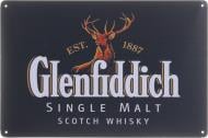 Табличка жестяная печатная Glenfiddich 20x30 см разноцветный Табличка жестяная печатная Glenfiddich 20x30 см разноцветный