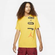 Футболка Jordan M J JDN AIR STRETCH SS CREW CZ8402-781 р.XL желтый