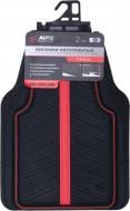 Коврики автомобильные Auto Assistance передние AA24101FR 2 шт. черный/красный универсальные