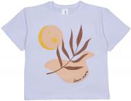 Футболка для девочек Luna Kids оверсайз р.172 белый 0064
