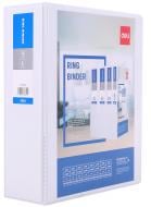 Папка презентационная на 4 кольца РР А4 65мм белый Deli 5621N