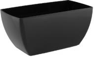 Горщик пластиковий Artevasi SIENA PLANT BOX прямокутний 7,5 л чорний