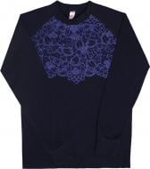 Джемпер для девочки GABBI DG-19-1 Кружева р.134 темно-синий с синим 11751 Джемпер для девочки GABBI DG-19-1 Кружева р.134 темно-синий с синим 11751