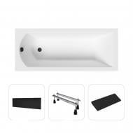 Ванна акриловая Helmken Vespera 96X861P760 169,5х70,5 см комплект 4 в 1