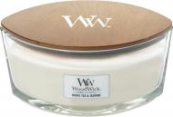 Свеча ароматическая Woodwick Ellipse White Tea and Jasmine 453 г