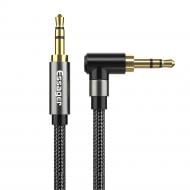 Кабель акустичний Essager AUX Cable 3.5mm Jack Audio Cable For Speaker Wire Headphone Car 3.5 mm Jack 1,5 м чорний (