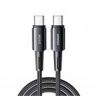 Кабель Essager Sunset Type C to Type C 240W Data cable 2 м Dark Grey (EXCTT3-CGA0G-P) 2 м чорний (EXCTT3-CGA0G-P)