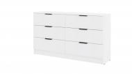 Комод ViANT Сити 1 6Ш 1200x800x375 мм белый/белый