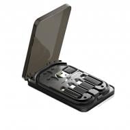 Кабель Essager Type-C to Type-C + Набор переходников коннекторов Multifunctional data cable storage box 0,28 м черный (ECJHZ-JH01-P)