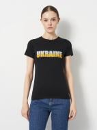 Футболка женская Sol's Imperial Women Ukraine Колоски DTF11502309/404M р.M черный